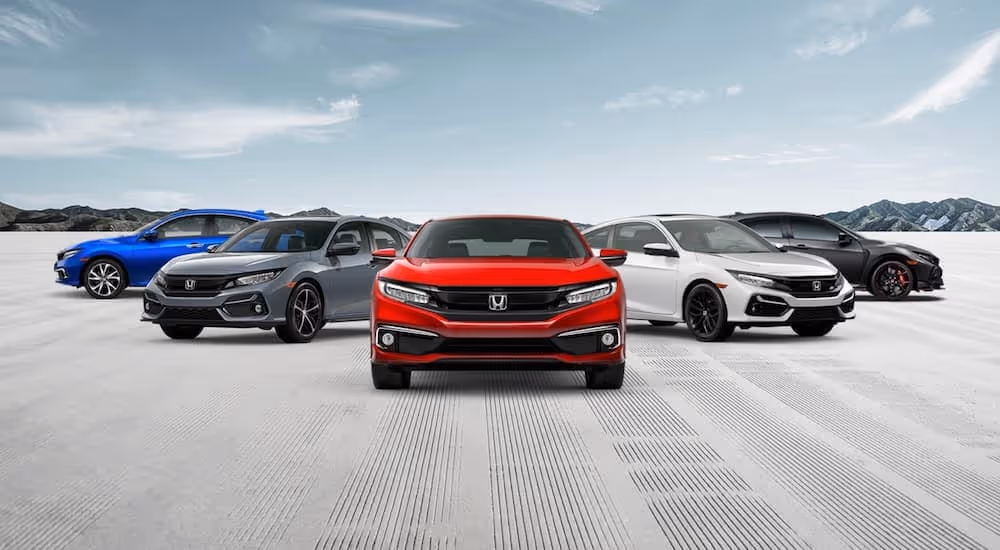 Honda car lineup through history