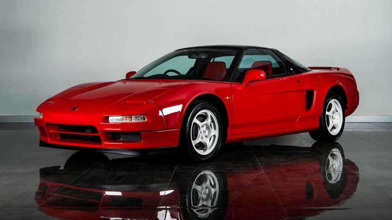 Honda NSX sports car in red
